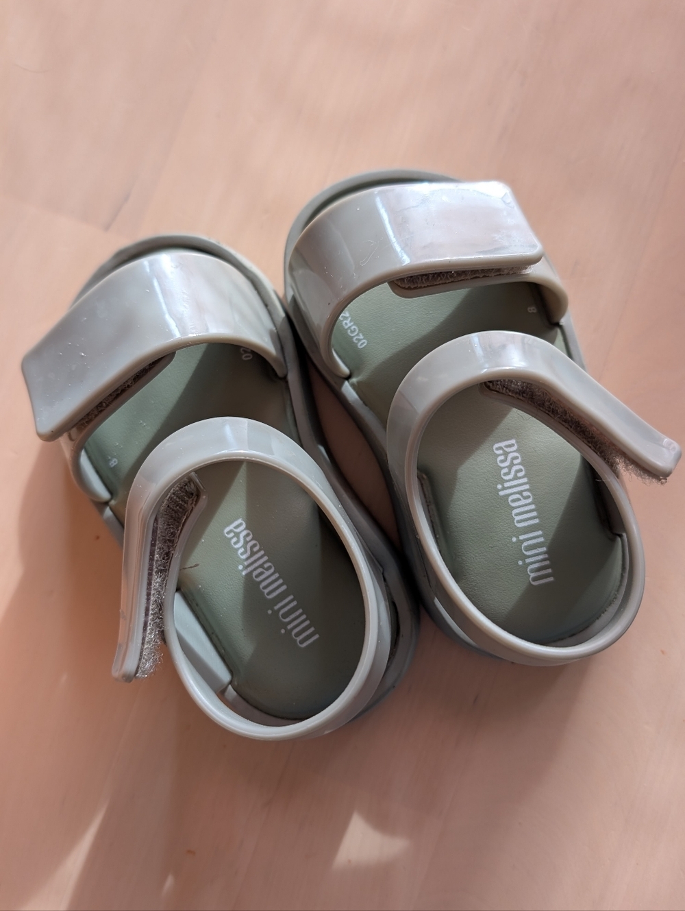 Mini Melissa Olive Green Toddler Girl's Sandals
